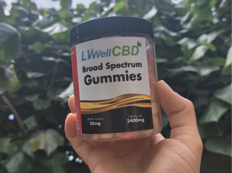 LVWell CBD Broad Spectrum Strawberry Gummies