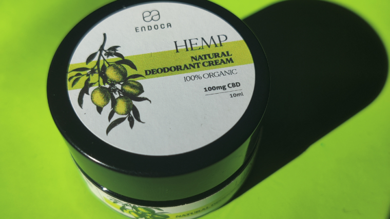 CBD Natural Deodorant Cream by Endoca