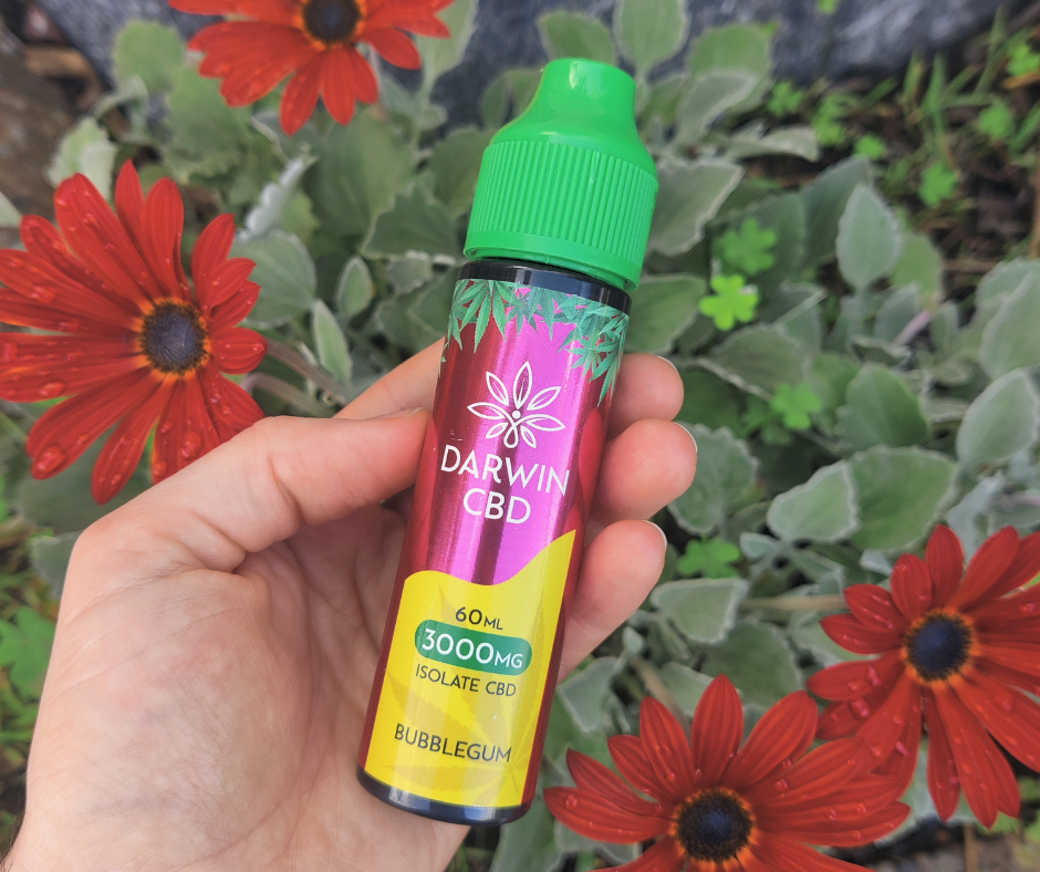 Bubblegum Clouds: Product Review 3000mg CBD Isolate E-Liquid by Darwin -  Express CBD Blog