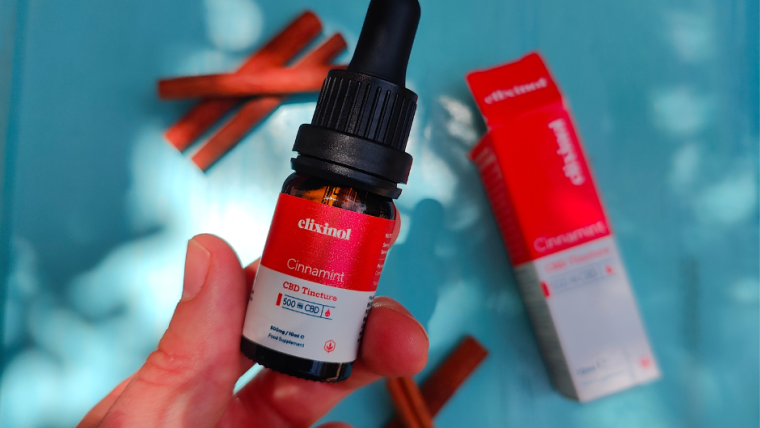 Elixinol 500mg CBD Oil Cinnamint Tincture